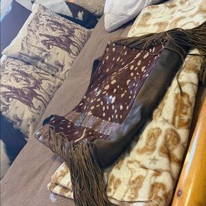 Louis Vuitton Brown and Cream Tote Bag